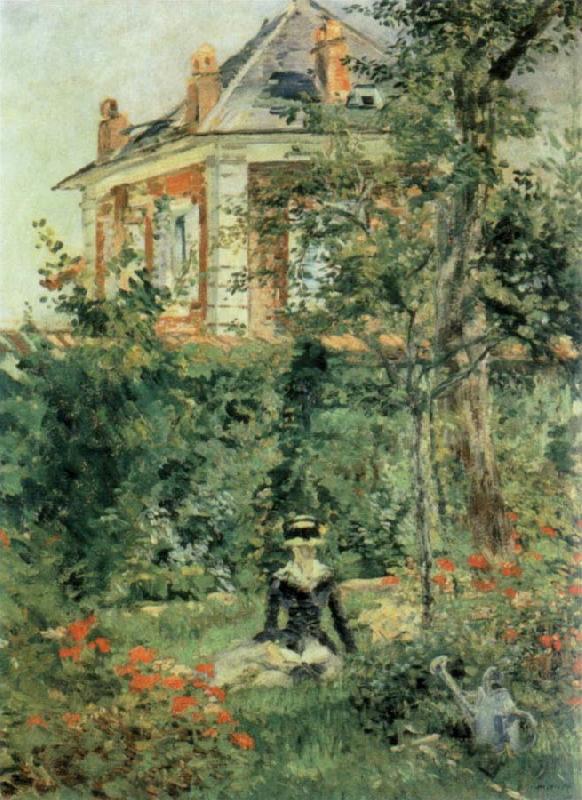 Edouard Manet Corner of the Garden at Bellevue oil painting image